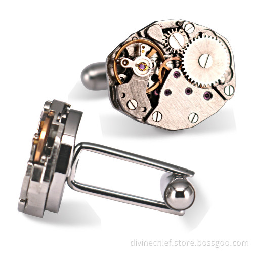 Watch Mechanism Cufflinks Best Quality Movement Cufflinks for Men Watch Movement Cufflinks WM-820
